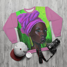 Load image into Gallery viewer, Pink and Green 3 AOP Unisex Sweatshirt