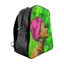 Load image into Gallery viewer, aka sorority,  aka back pack, pink and green bag, pink and green backpack, sorority 
