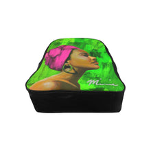 Load image into Gallery viewer, aka sorority,  aka back pack, pink and green bag, pink and green backpack, sorority 
