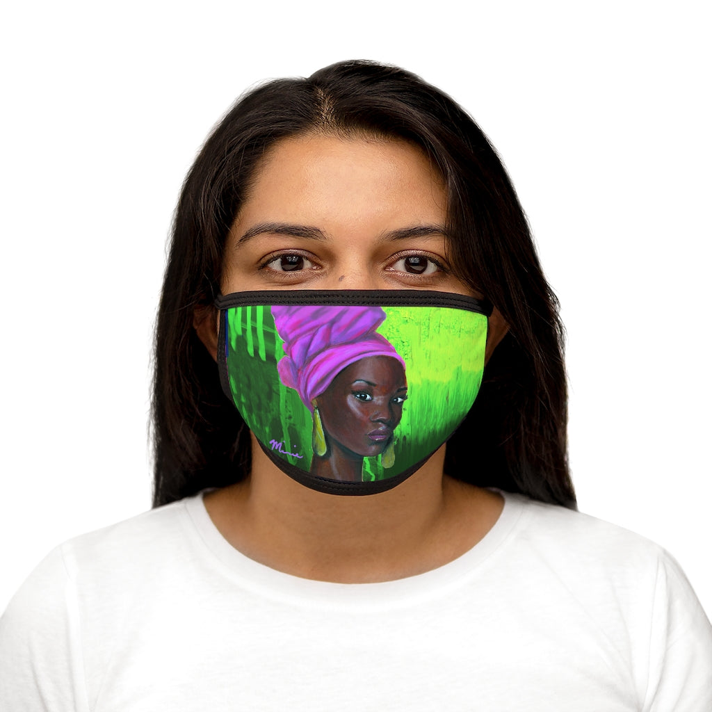 Pink and Green 2 - Face Mask