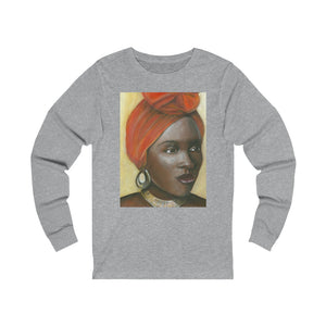 Orange. Beauty Unisex Jersey Long Sleeve Tee