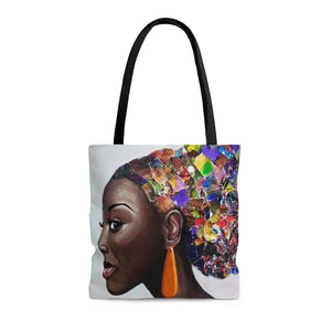 Afro -Puff Tote Bag