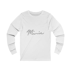 Minnie  Logo Unisex Jersey Long Sleeve Tee