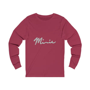 Minnie  Logo Unisex Jersey Long Sleeve Tee