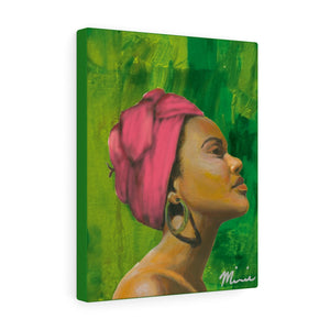 Pink and Green 1 Canvas